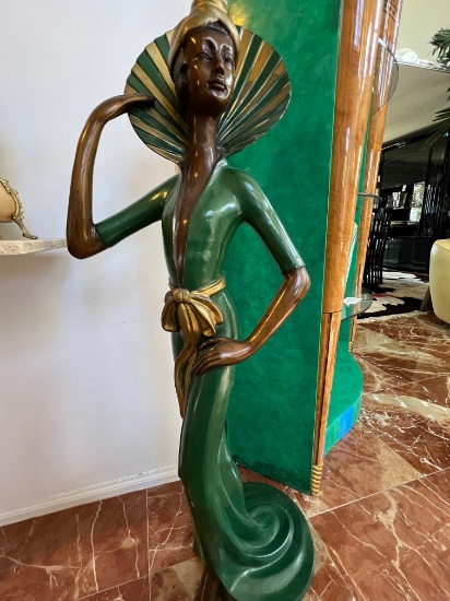 50" Art Deco Bronze Statue