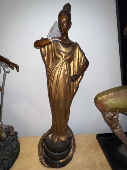 26" Egyptian Princess Bronze Statue