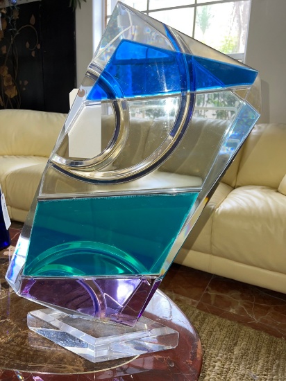 27" Multi-Colored Lucite Sailboat