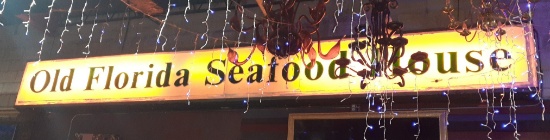 Old Florida Seafood House - Lighted Sign - Large