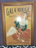 Gala Rouge Pinot Noir Advertment - Framed