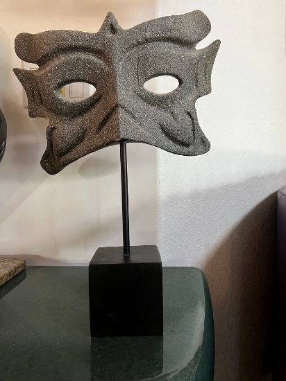 19" Decorative Mask On Stand