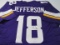 Justin Jefferson of the Minnesota Vikings signed autographed football jersey PAAS COA 295