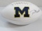 Tom Brady of the Michigan Wolverines signed autographed logo football ERA COA 878