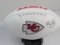 Patrick Mahomes of the Kansas City Chiefs signed autographed logo football ERA COA 370