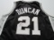 Tim Duncan of the San Antonio Spurs signed autographed basketball jersey PAAS COA 001