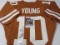 Vince Young of the Texas Longhorns signed autographed football jersey JSA COA 345