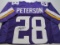 Adrian Peterson of the Minnesota Vikings signed autographed football jersey PAAS COA 483