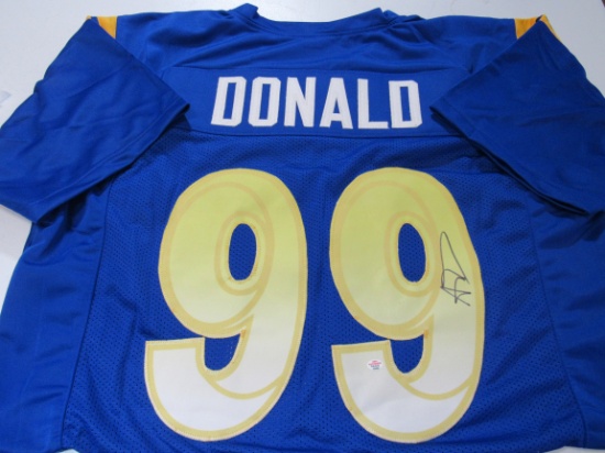 Aaron Donald of the LA Rams signed autographed football jersey PAAS COA 492