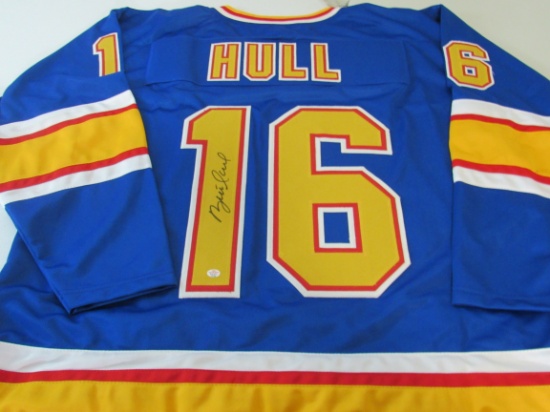 Brett Hull of the St Louis Blues signed autographed hockey jersey PAAS COA 703