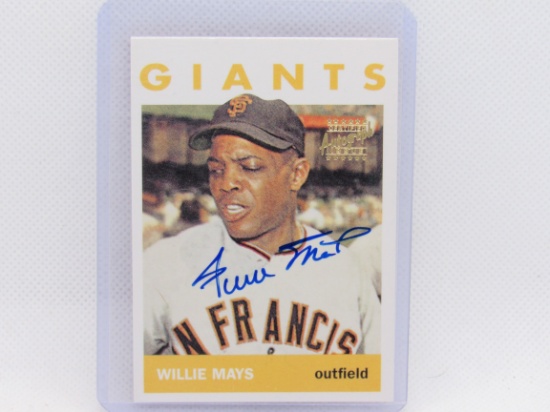 Willie Mays San Francisco Giants 1996 Topps 1964 Commemorative signed autographed card #18