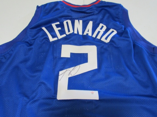 Kawhi Leonard of the LA Clippers signed autographed basketball jersey PAAS COA 823