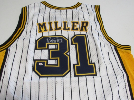 Reggie Miller of the Indiana Pacers signed autographed basketball jersey PAAS COA 561