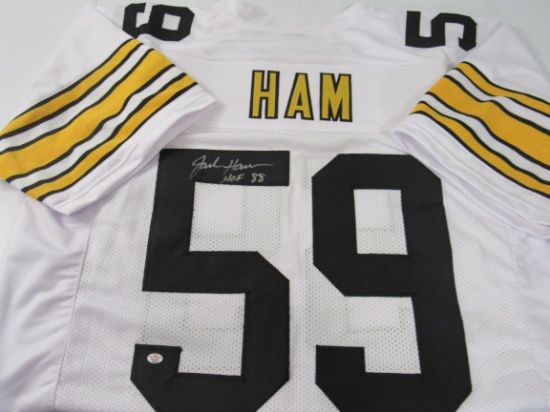 Jack Ham of the Pittsburgh Steelers signed autographed football jersey PAAS COA 708