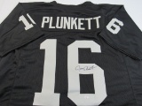 Jim Plunket of the Oakland Raiders signed autographed football jersey PAAS COA 691