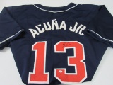 Ronald Acuna Jr of the Atlanta Braves signed autographed baseball jersey PAAS COA 448