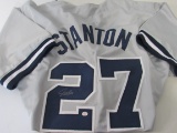 Giancarlo Stanton of the NY Yankees signed autographed baseball jersey PAAS COA 317