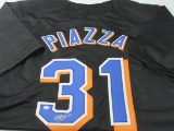 Mike Piazza of the New York Mets signed autographed baseball jersey PAAS COA 664