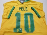 Pele signed autographed soccer jersey PAAS COA 581