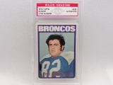 Lyle Alzado Denver Broncos 1972 Topps ROOKIE #106 graded PAAS AUTHENTIC