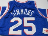 Ben Simmons of the Philadelphia 76ers signed autographed basketball jersey PAAS COA 093