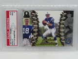 Peyton Manning Indianapolis Colts 1998 Pacific Omega ROOKIE #101 graded PAAS Mint 9