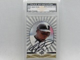 Frank Thomas of the Chicago White Sox signed autographed baseball card slabbed PAAS Authentic 178