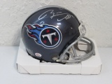 Ryan Tannehill of the Tennessee Titans signed autographed mini helmet PAAS COA 807