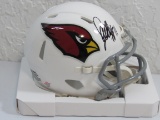 Larry Fitzgerald of the Arizona Cardinals signed autographed mini helmet PAAS COA 847