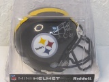Troy Polamalu of the Pittsburgh Steelers signed autographed mini helmet Mounted Memories COA