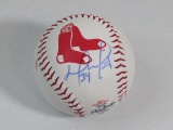David Ortiz of the Boston Red Sox signed autographed logo baseball PAAS COA 166