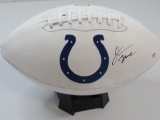 Jonathan Taylor of the Indianapolis Colts signed autographed logo football PAAS COA 127