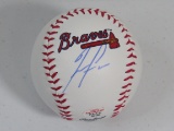 Freddie Freeman of the Atlanta Braves signed autographed logo baseball PAAS COA 185