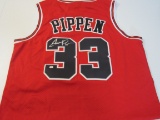 Scottie Pippen of the Chicago Bulls signed autographed basketball jersey PAAS COA 420