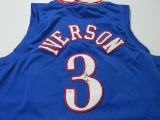 Allen Iverson of the Philadelphia 76ers signed autographed basketball jersey PAAS COA 272