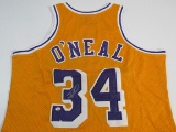 Shaquille O'Neal of the LA Lakers signed autographed basketball jersey PAAS COA 090