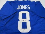 Daniel Jones of the NY Giants signed autographed football jersey PAAS COA 632