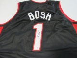 Chris Bosh of the Miami Heat signed autographed basketball jersey PAAS COA 764