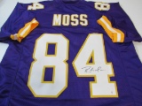 Randy Moss of the Minnesota Vikings signed autographed football jersey PAAS COA 882