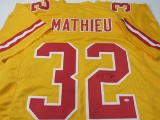 Tyrann Mathieu of the KC Chiefs signed autographed football jersey PAAS COA 842