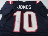 Mac Jones of the New England Patriots signed autographed football jersey PAAS COA 193