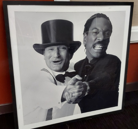 48 x 48 Robin Williams, Eddie Murphy Framed Photo