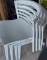 White Wood Stackable Chairs