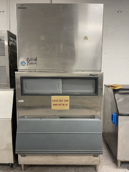 1600 lb air cooled ice machine Follet SG1175S-48 1,185 Lb Single Door Upright Ice Bin