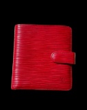 Louis Vuitton Red Epi Leather Porte Billes Wallet