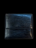 Louis Vuitton Malleter Billets Cartes Black Epi Leather Wallet