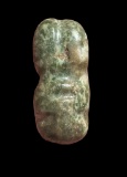 Pre-Columbian Mayan Carved Jade Bead
