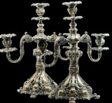 Reed and Barton Marked 800 Silver Candelabras