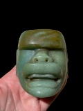 Pre-Columbian Jade Olmec Maskette