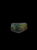 Pre-Columbian Green and Blue Jade Bead